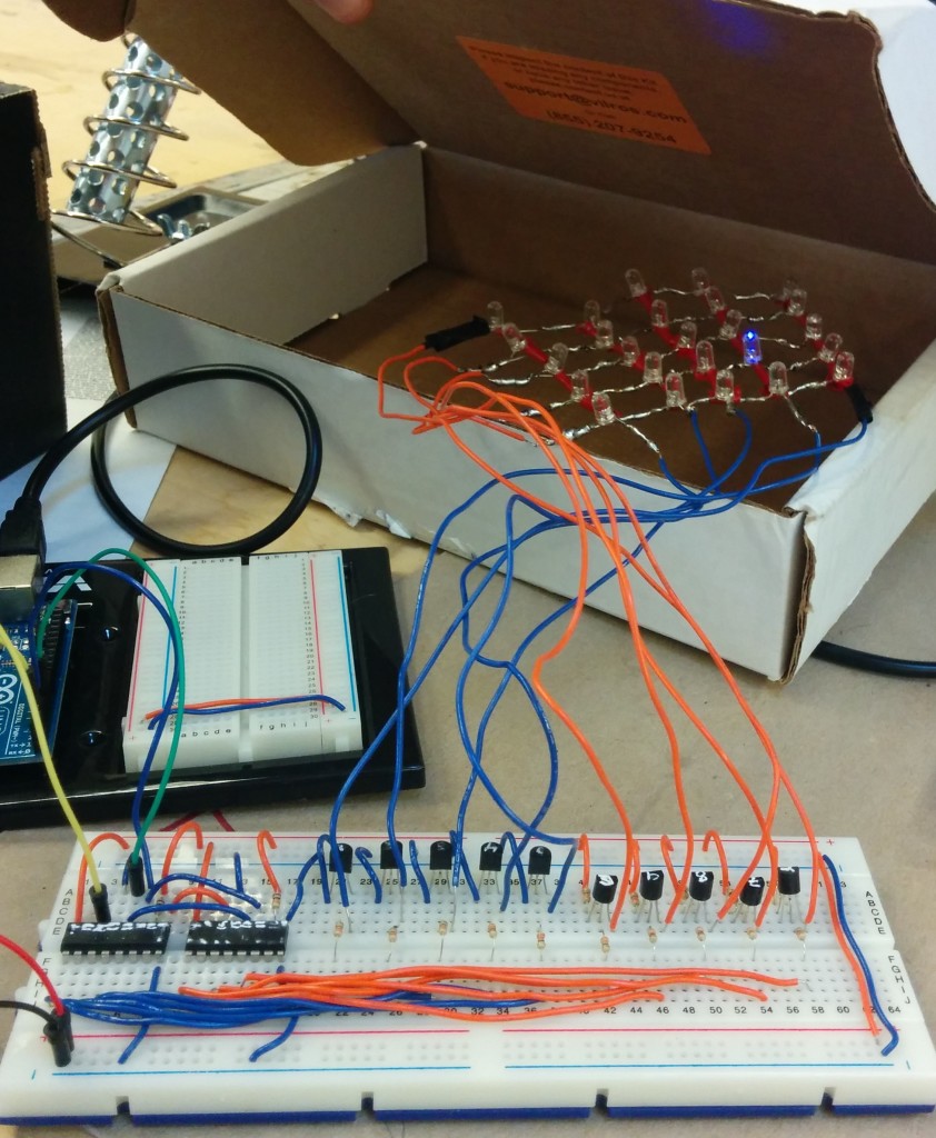 How to build a 5X5 LED matrix | HACKERSCAPES